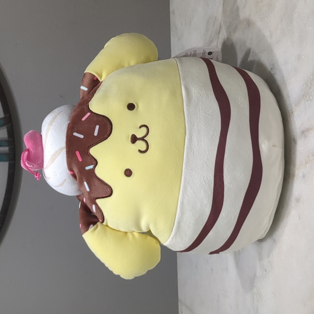 NWT POMPOMPURIN ICE CREAM Squishmallows 12" Hello Kitty Sanrio